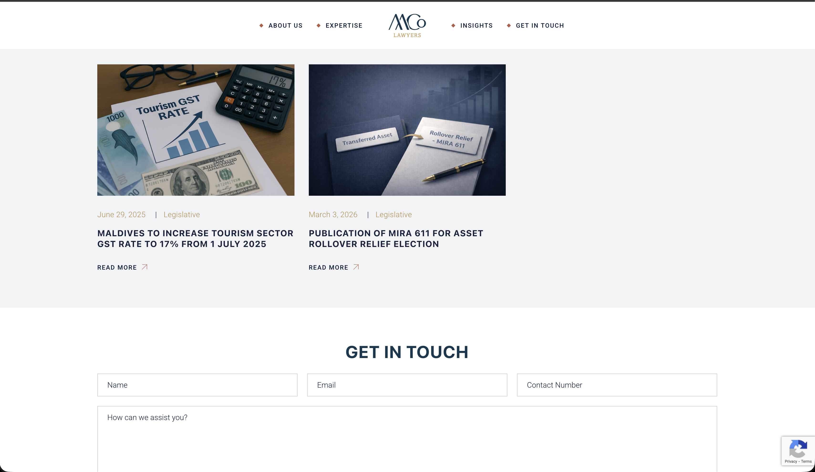 Munawwar and Co Lawyers website