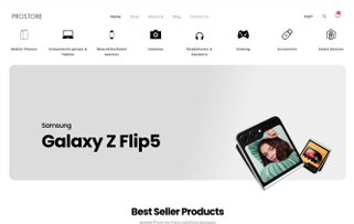 Prostore Maldives e-commerce website
